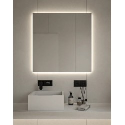 Καθρέπτης Μπάνιου Square 40x50 εκ. με Led